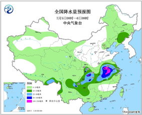 未来7天全国降雨分布图（未来七天全国降雨量图）