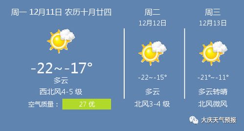 大庆天气预报15天查询（大庆天气预报15天查询百度）